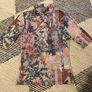 NWOT Anthropologie Mesh Tee